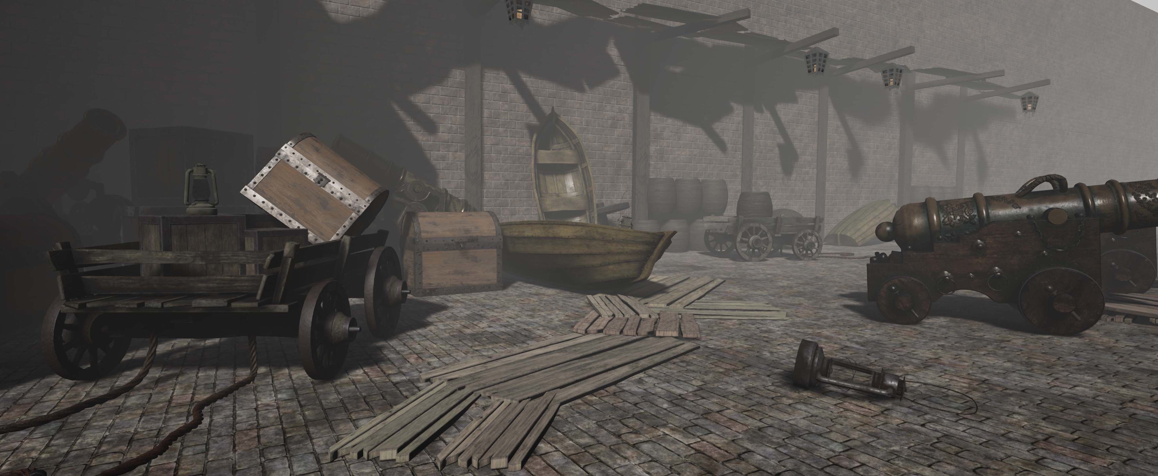 Props for the medieval harbour 3D Model Collection_5