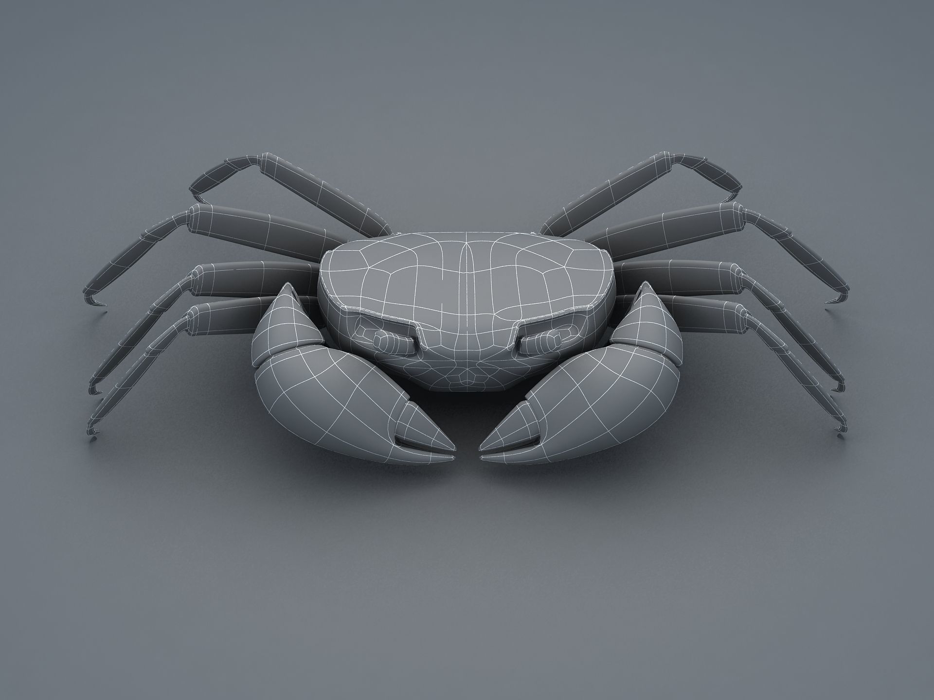 Ilyoplax pingi crab Low-poly 3D model_12