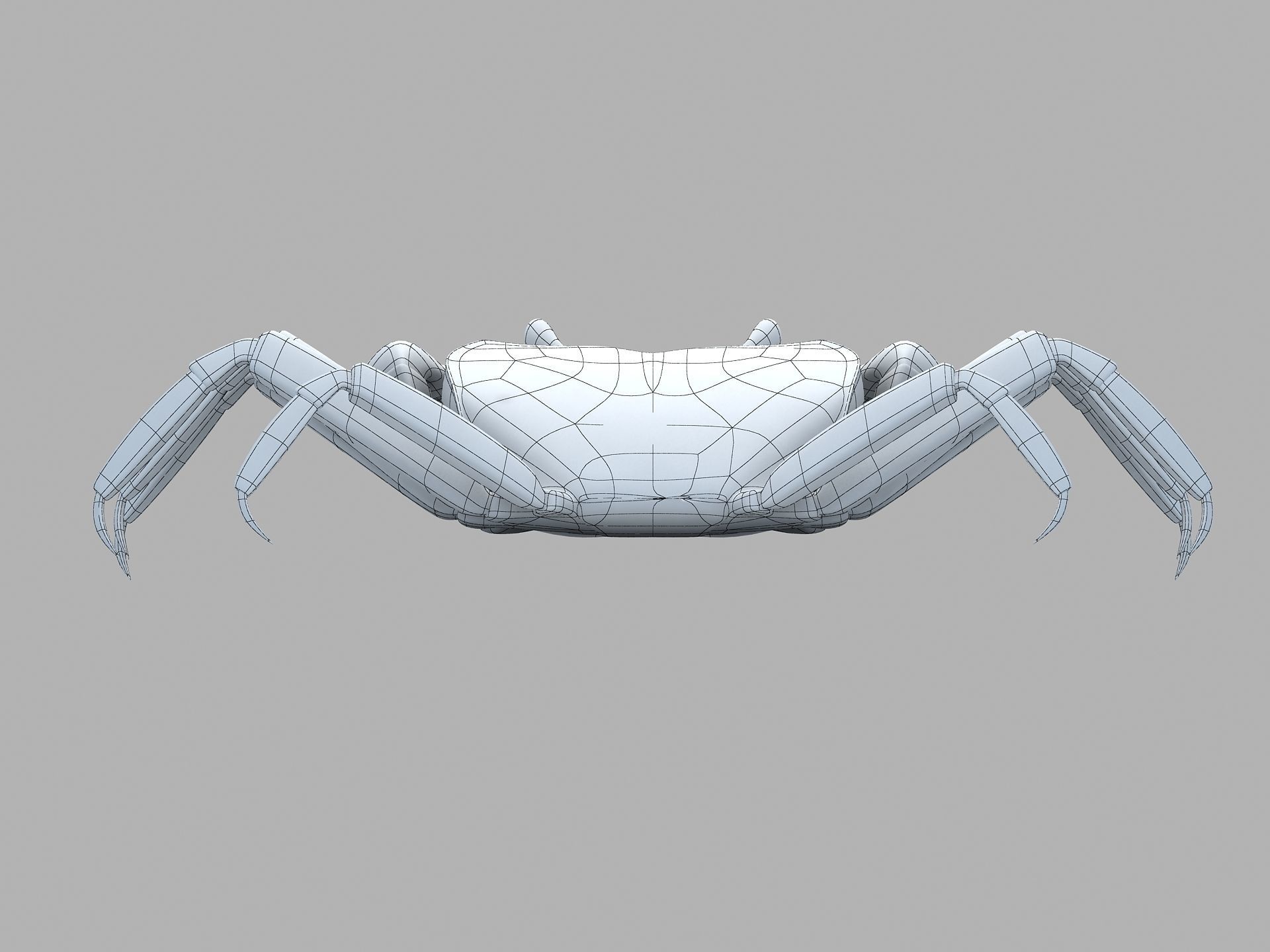Ilyoplax pingi crab Low-poly 3D model_20