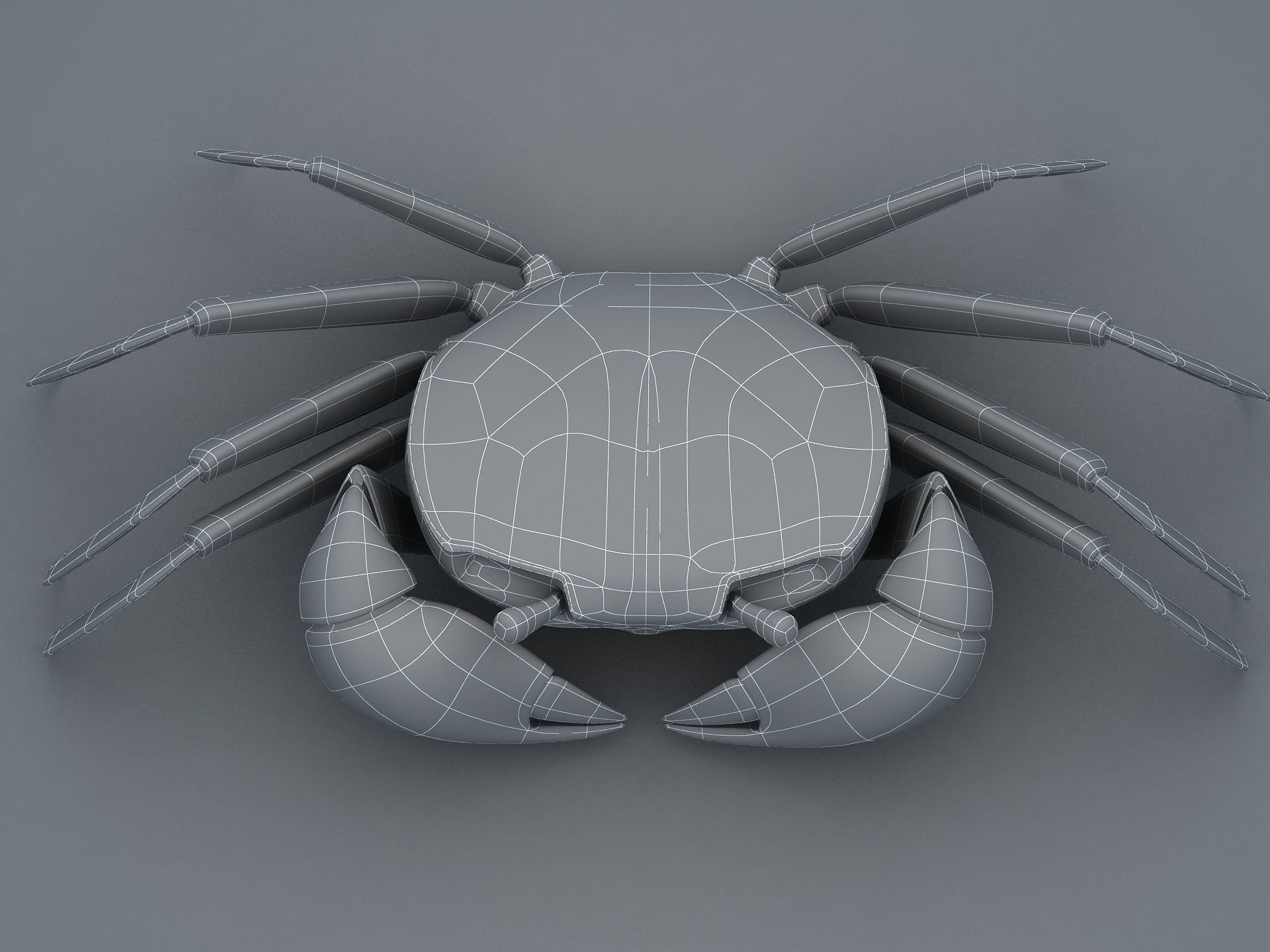 Ilyoplax pingi crab Low-poly 3D model_21
