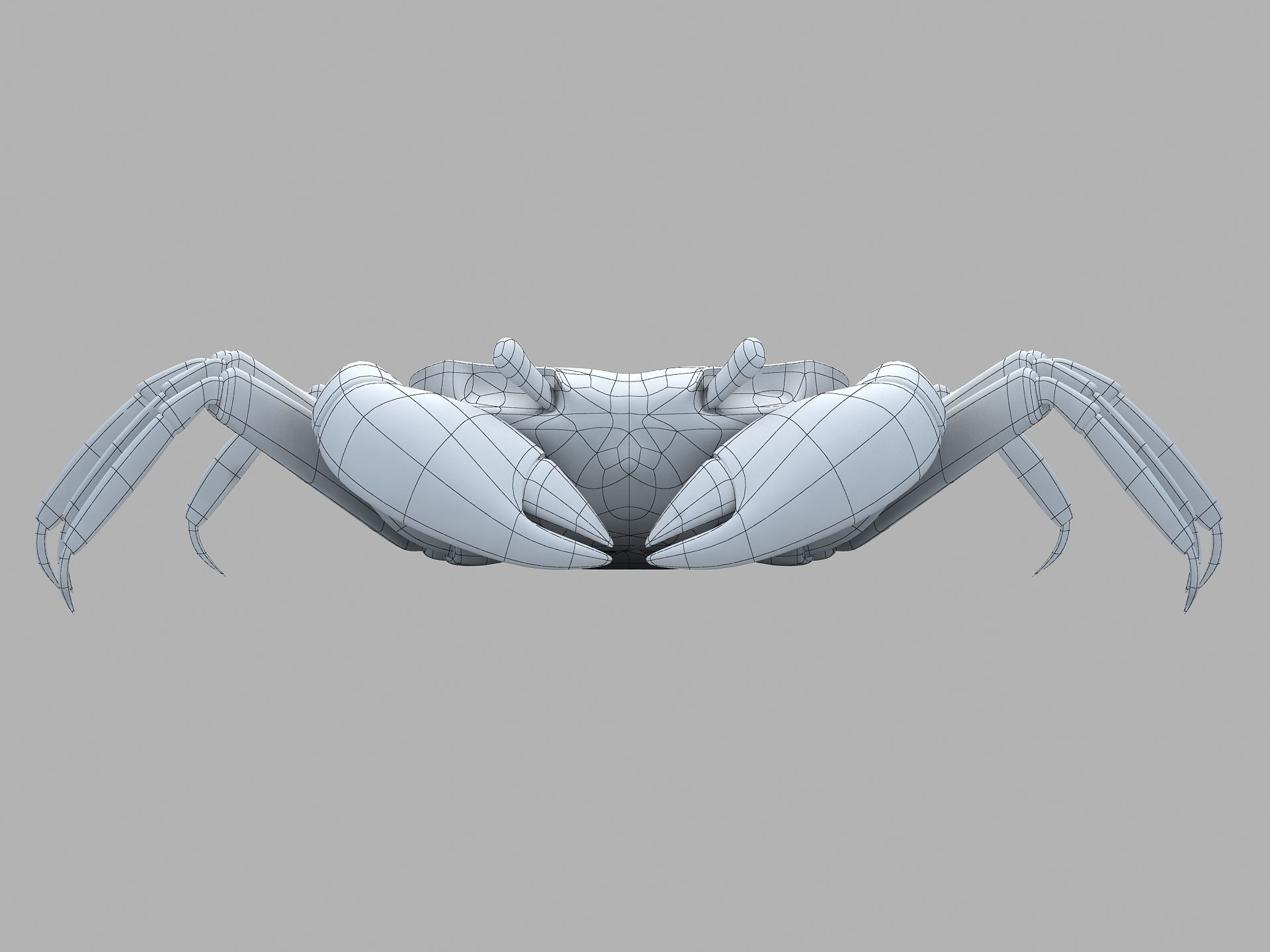 Ilyoplax pingi crab Low-poly 3D model_19