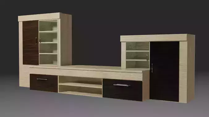 TV Cabinet With Shelves Blender EEVEE