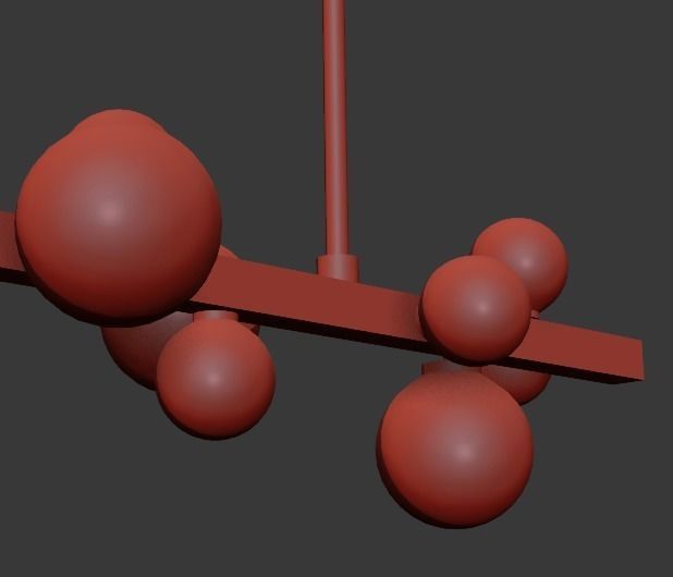 MINI HINSDALE CHANDELIER 3D model_2