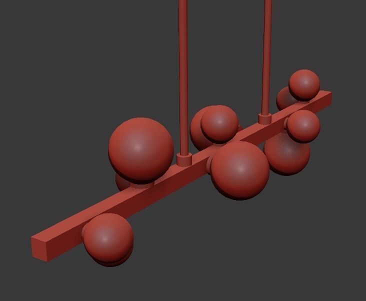 MINI HINSDALE CHANDELIER 3D model_4