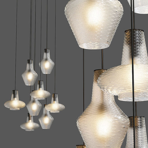 Lute Pendant Lights Pinterest 3D model