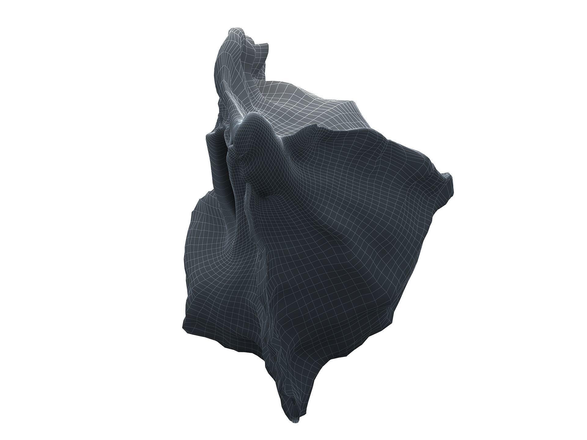 Sea Snail Conch Low-poly 3D model_19