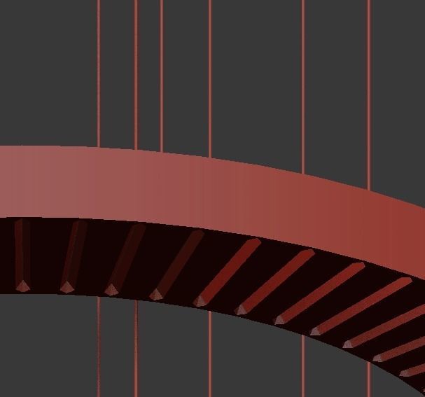 Marchetti Crystal Pendant lamp Canopus LED 3D model_3