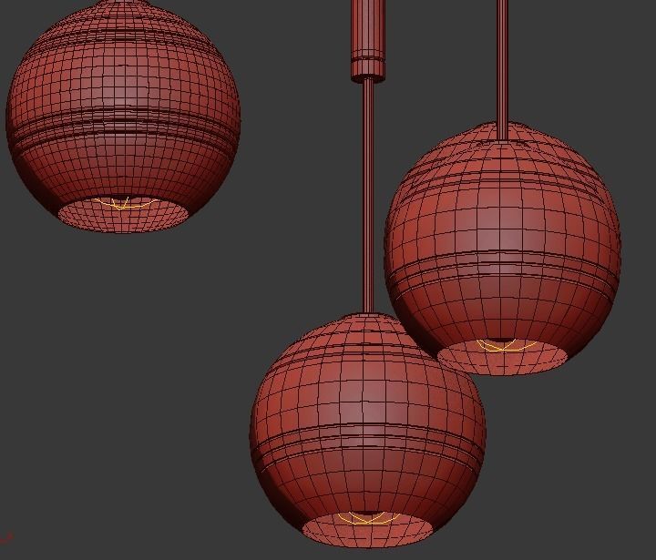 Tech Lighting Sedona Single Chandelier 3D model_3