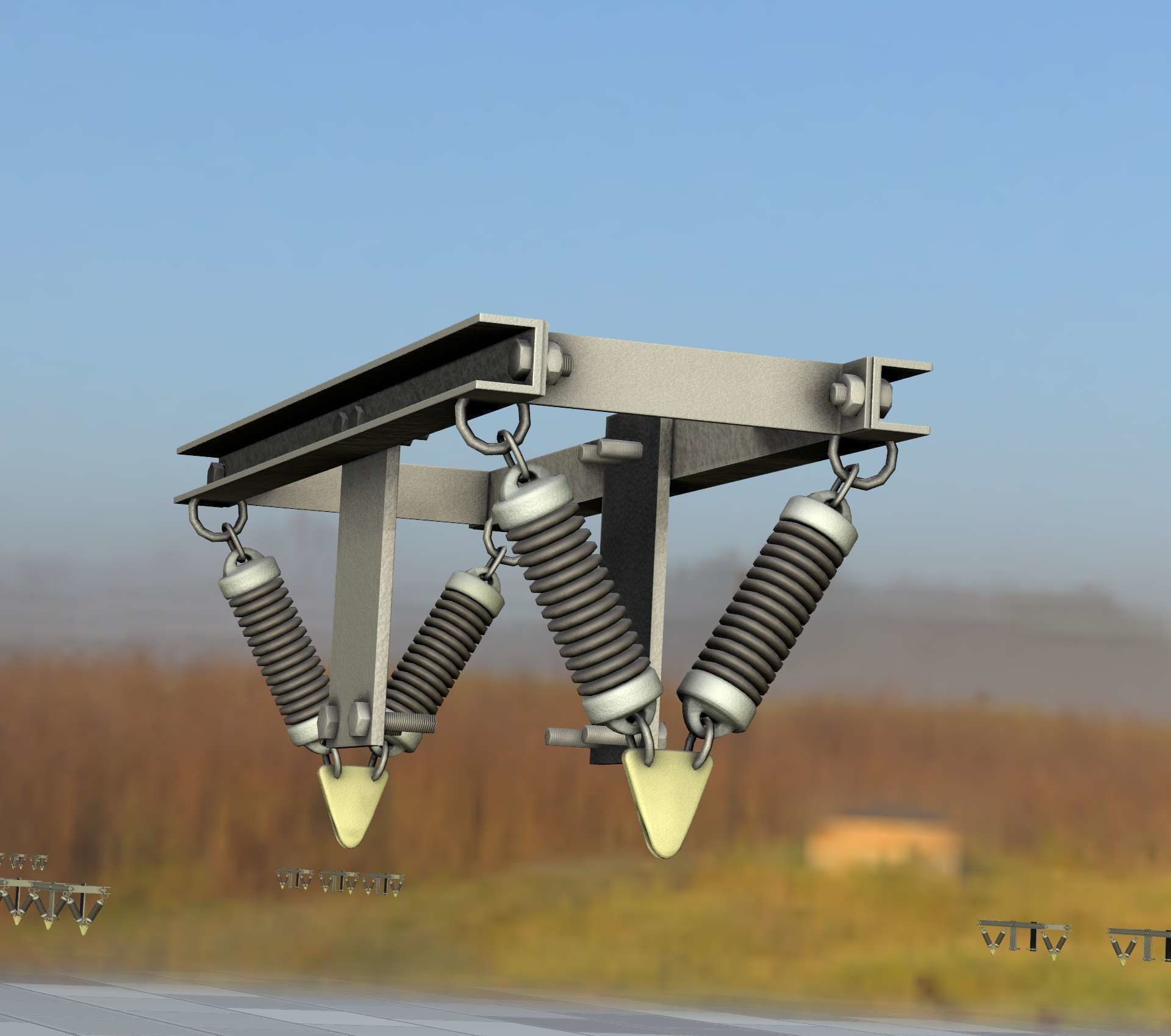 Electricity Poles Insulators 8 - Object  112 Low-poly 3D model_23