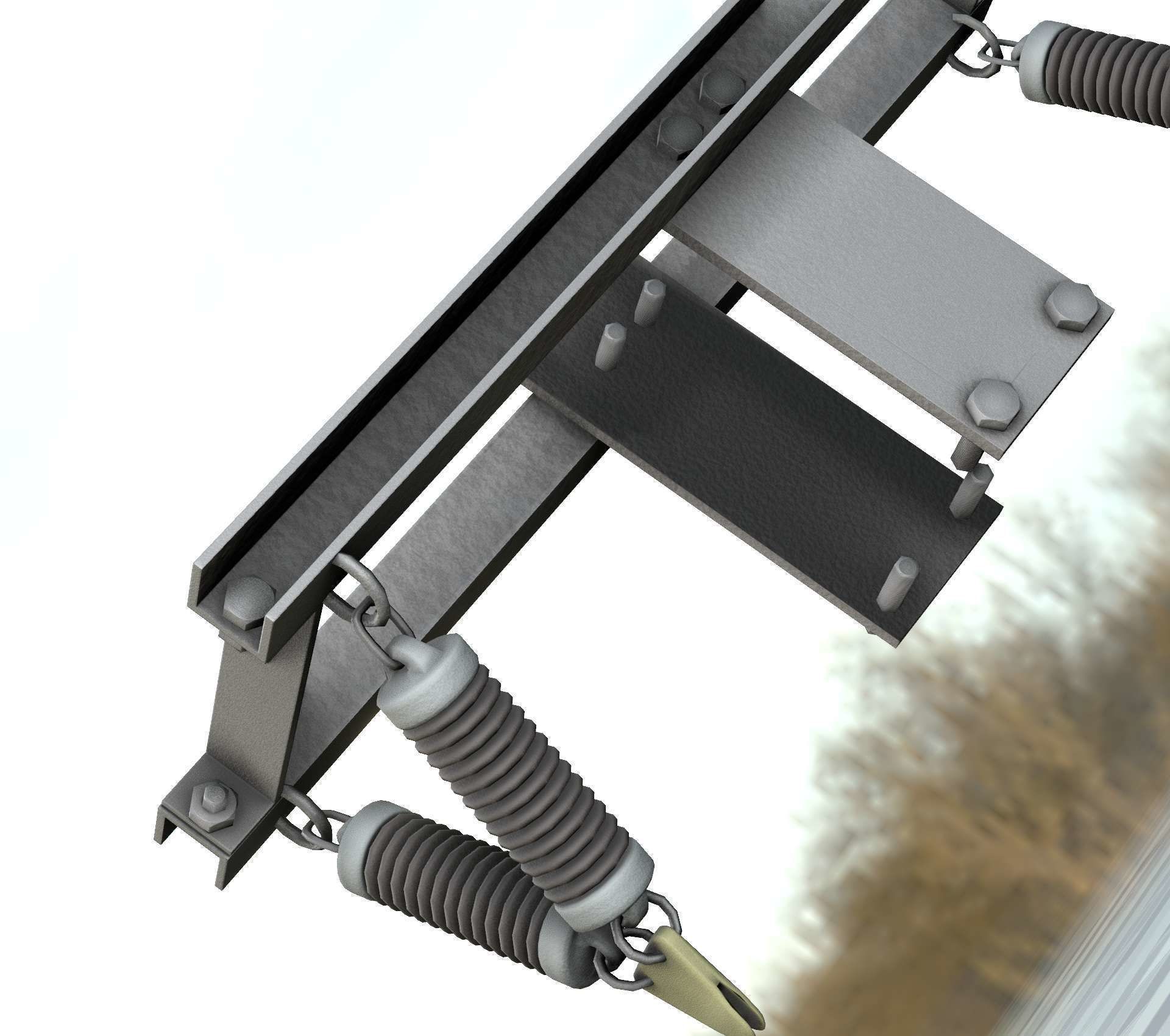 Electricity Poles Insulators 8 - Object  112 Low-poly 3D model_42