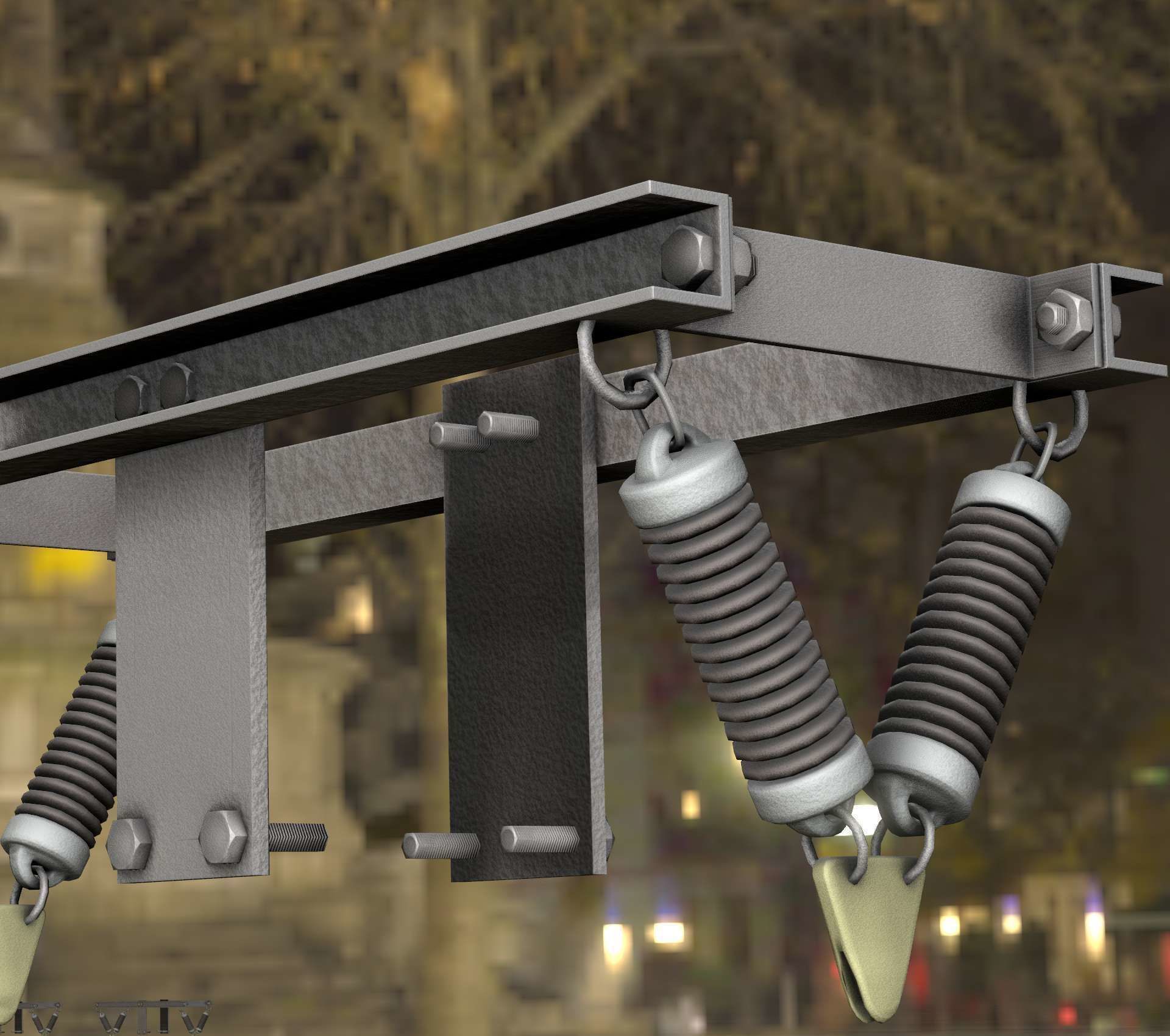 Electricity Poles Insulators 8 - Object  112 Low-poly 3D model_33