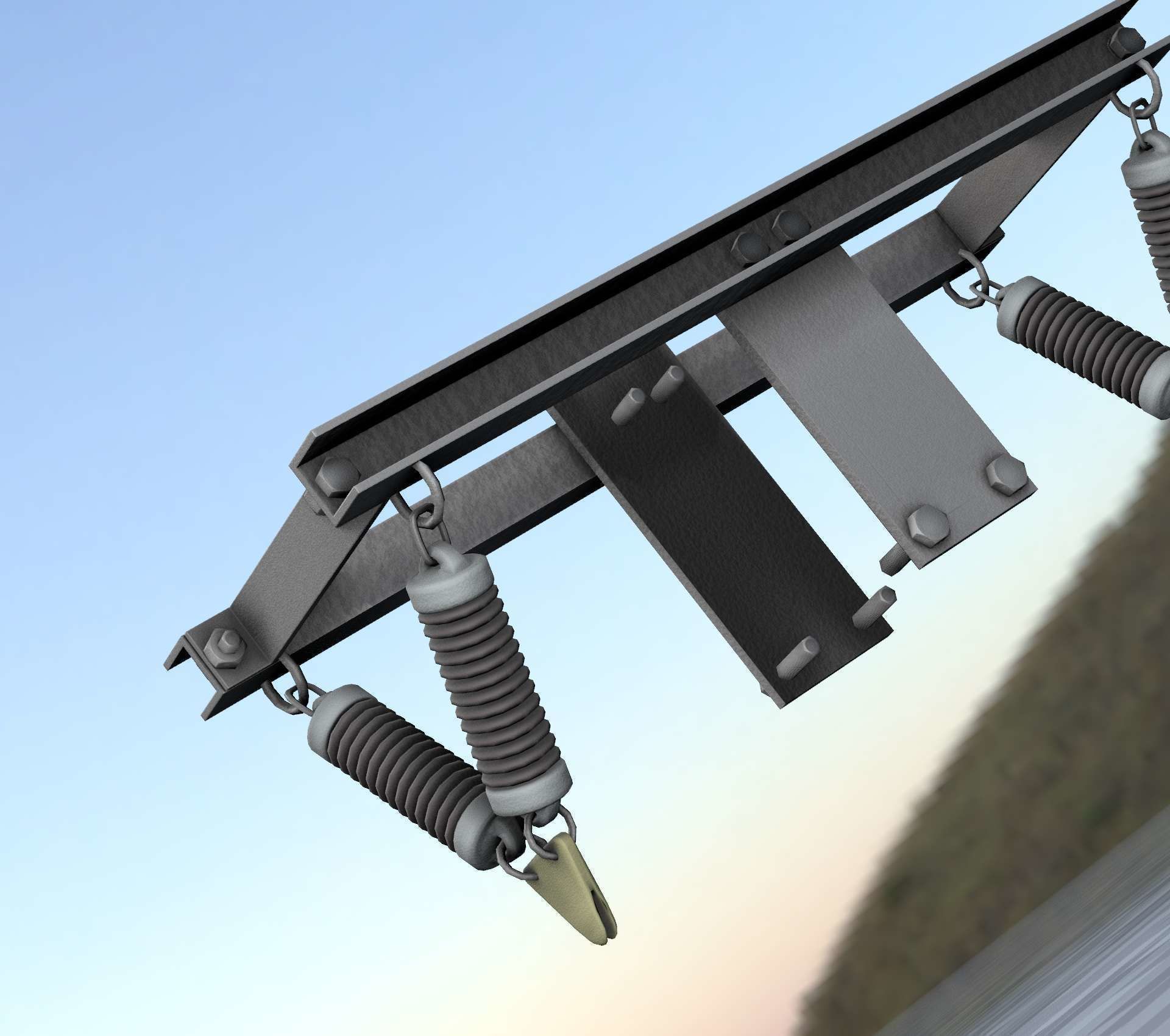 Electricity Poles Insulators 8 - Object  112 Low-poly 3D model_46