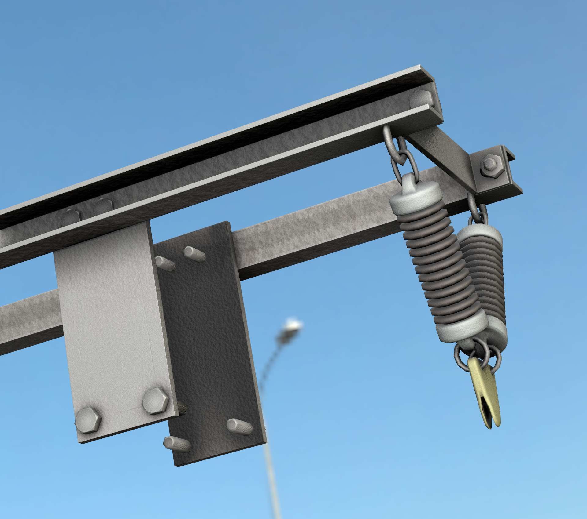 Electricity Poles Insulators 8 - Object  112 Low-poly 3D model_28