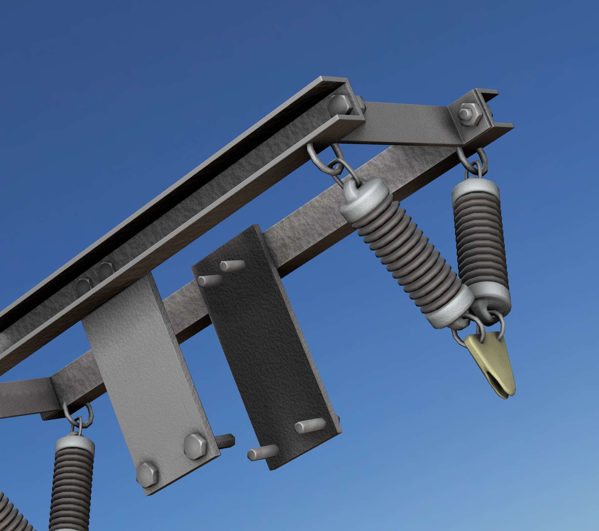 Electricity Poles Insulators 8 - Object  112 Low-poly 3D model_10