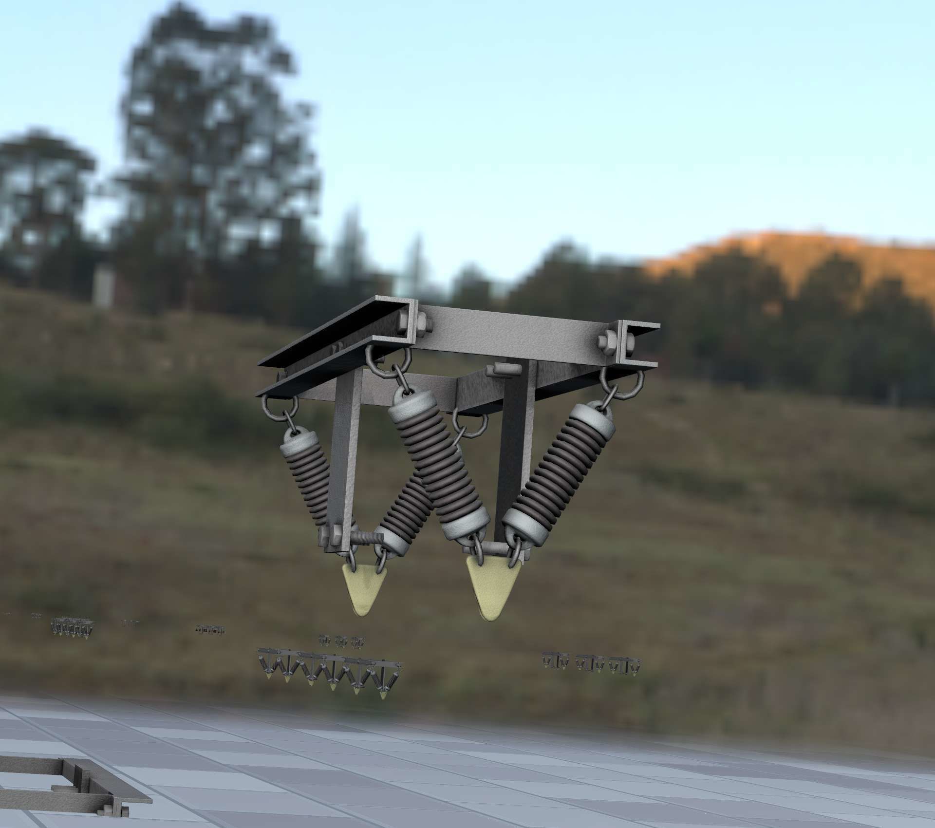 Electricity Poles Insulators 8 - Object  112 Low-poly 3D model_24