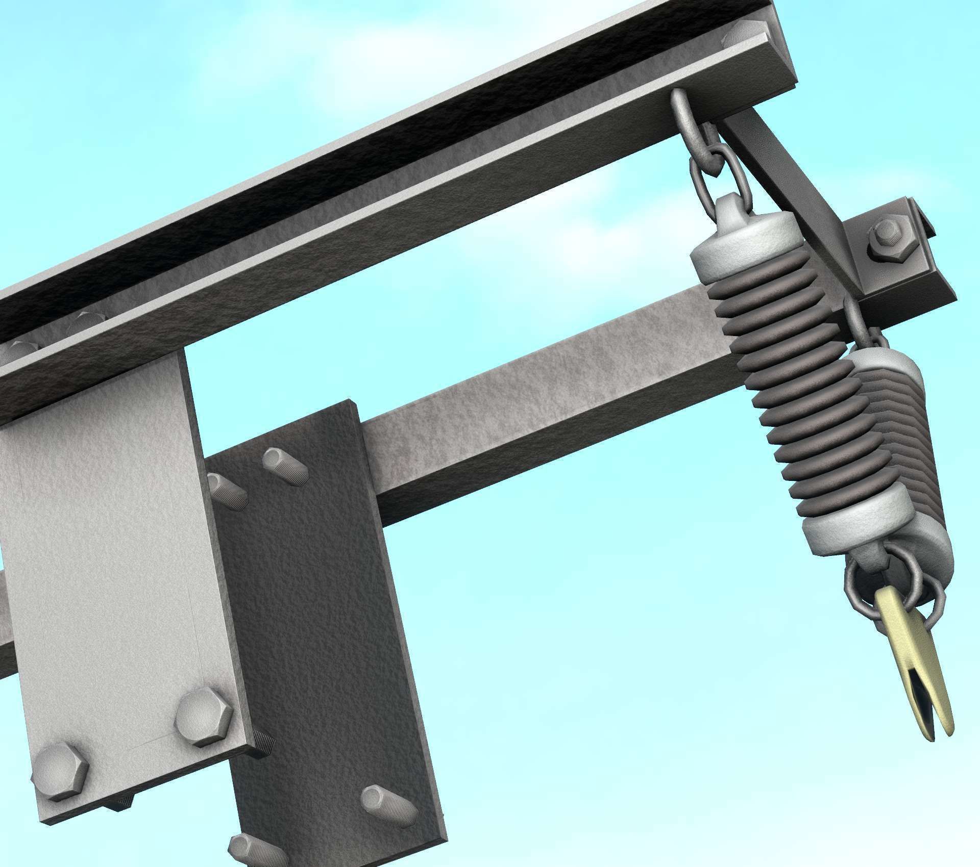 Electricity Poles Insulators 8 - Object  112 Low-poly 3D model_32