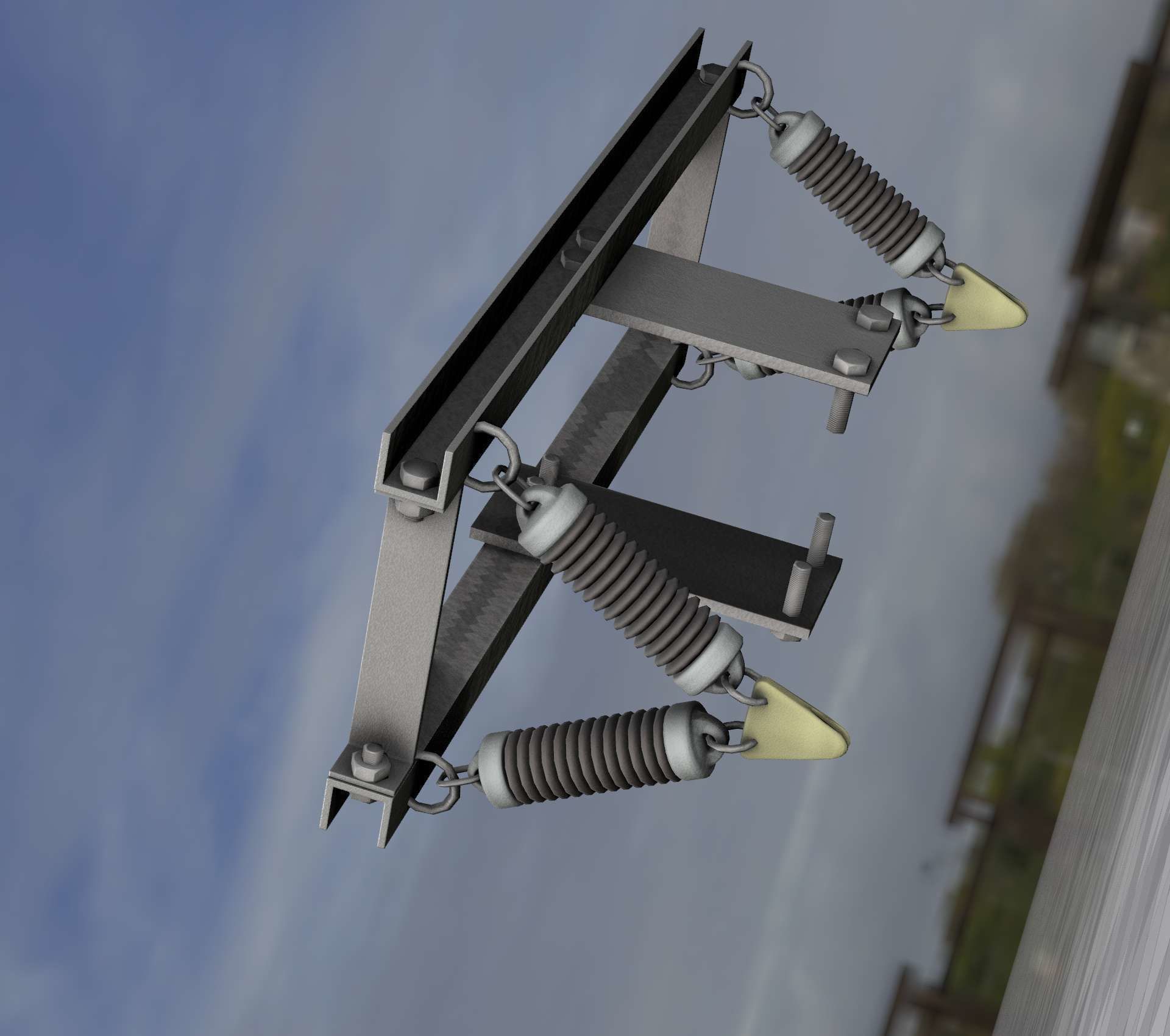 Electricity Poles Insulators 8 - Object  112 Low-poly 3D model_47