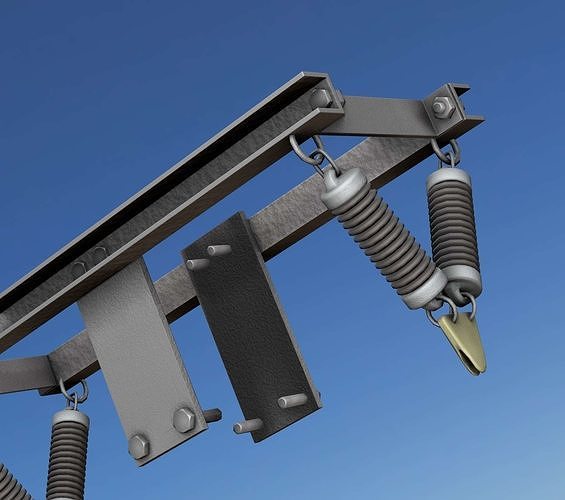 Electricity Poles Insulators 6 - Object  113 Low-poly 3D model