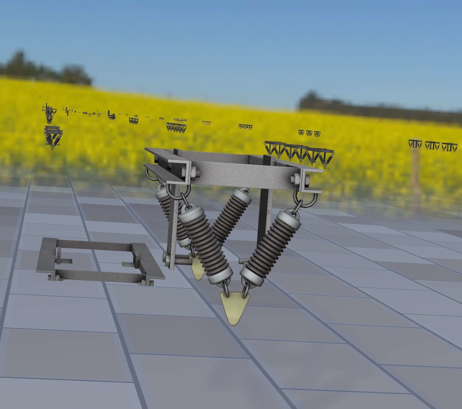 Electricity Poles Insulators 6 - Object 113 Low-poly 3D model_17