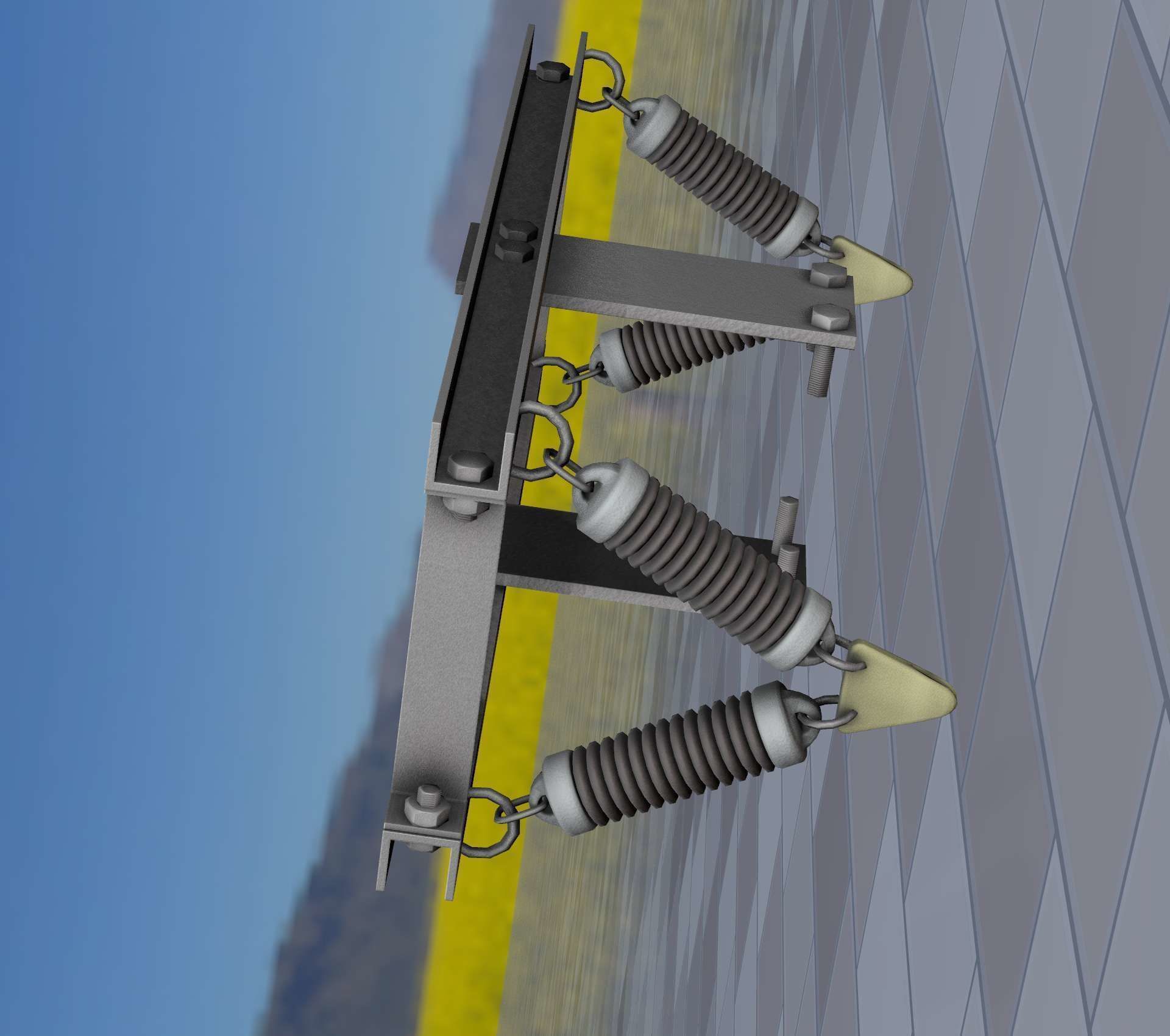 Electricity Poles Insulators 6 - Object 113 Low-poly 3D model_47