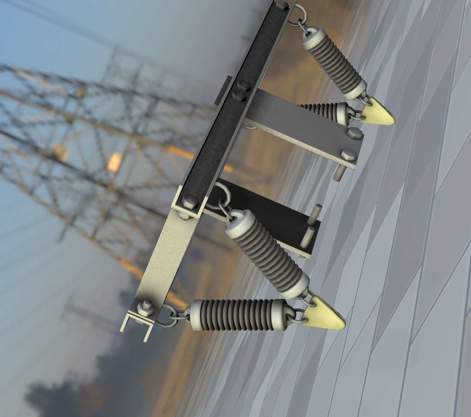 Electricity Poles Insulators 6 - Object 113 Low-poly 3D model_43