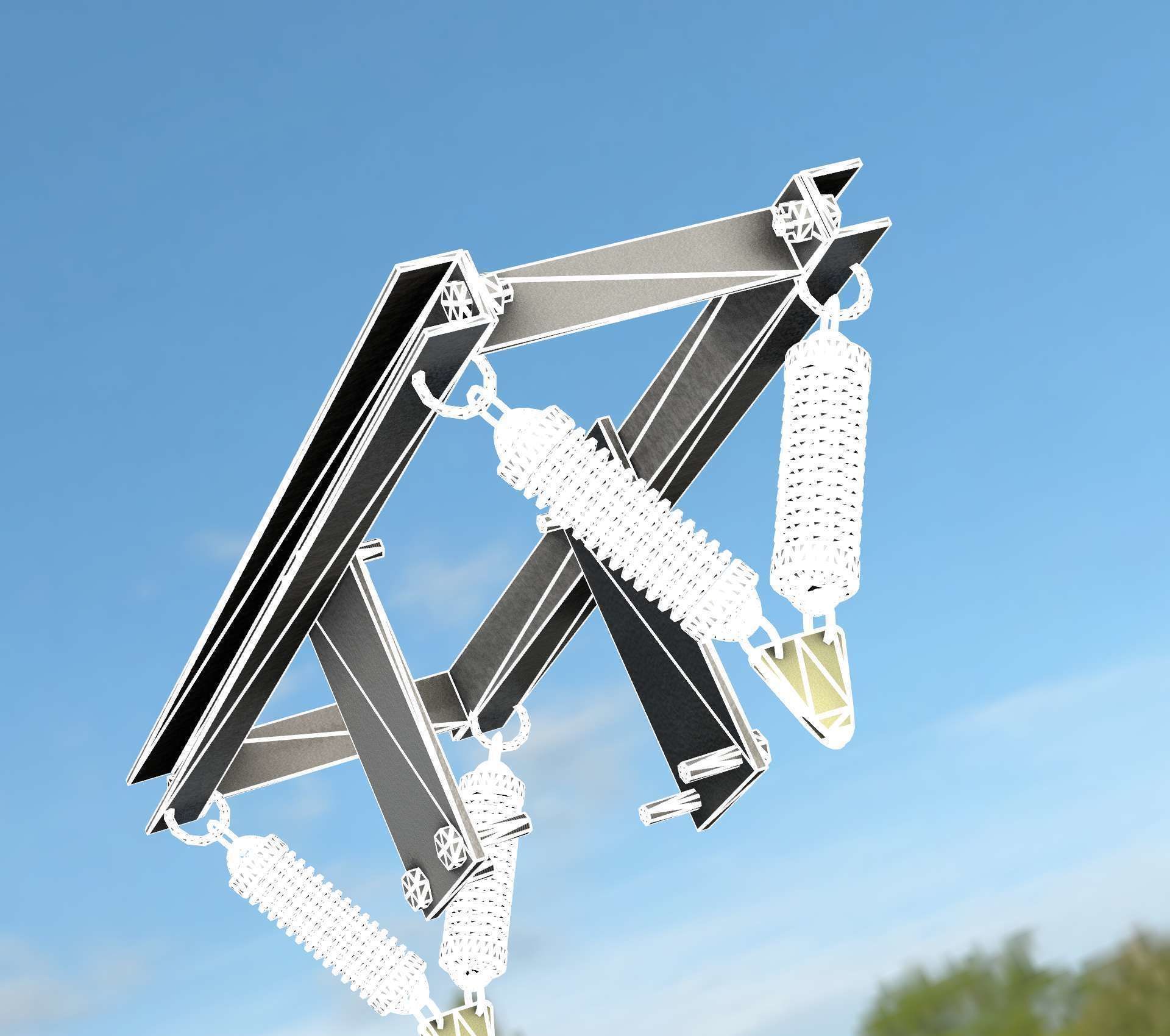 Electricity Poles Insulators 6 - Object 113 Low-poly 3D model_8