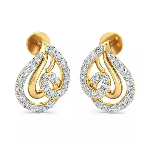 Women light earrings 3dm stl render detail 3D print model