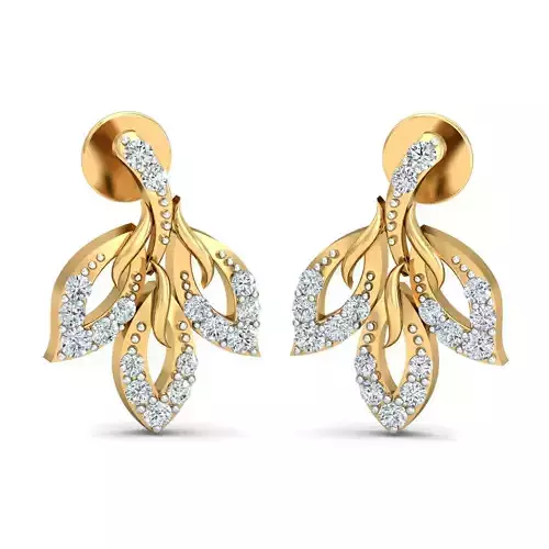 Women light earrings 3dm stl render detail 3D print model