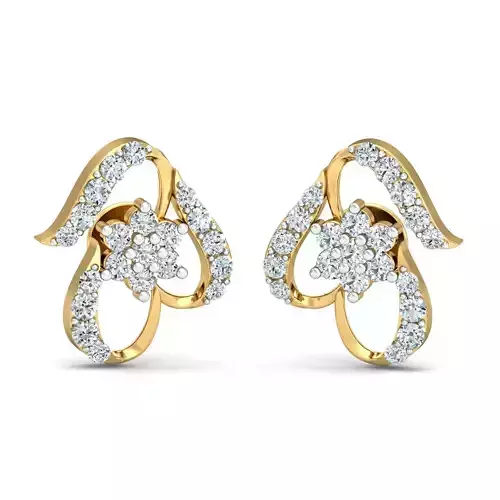 Women light earrings 3dm stl render detail 3D print model