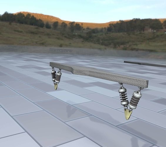 Electricity Poles Insulators 10 - Object 114 Low-poly 3D model