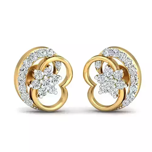 Women light earrings 3dm stl render detail 3D print model