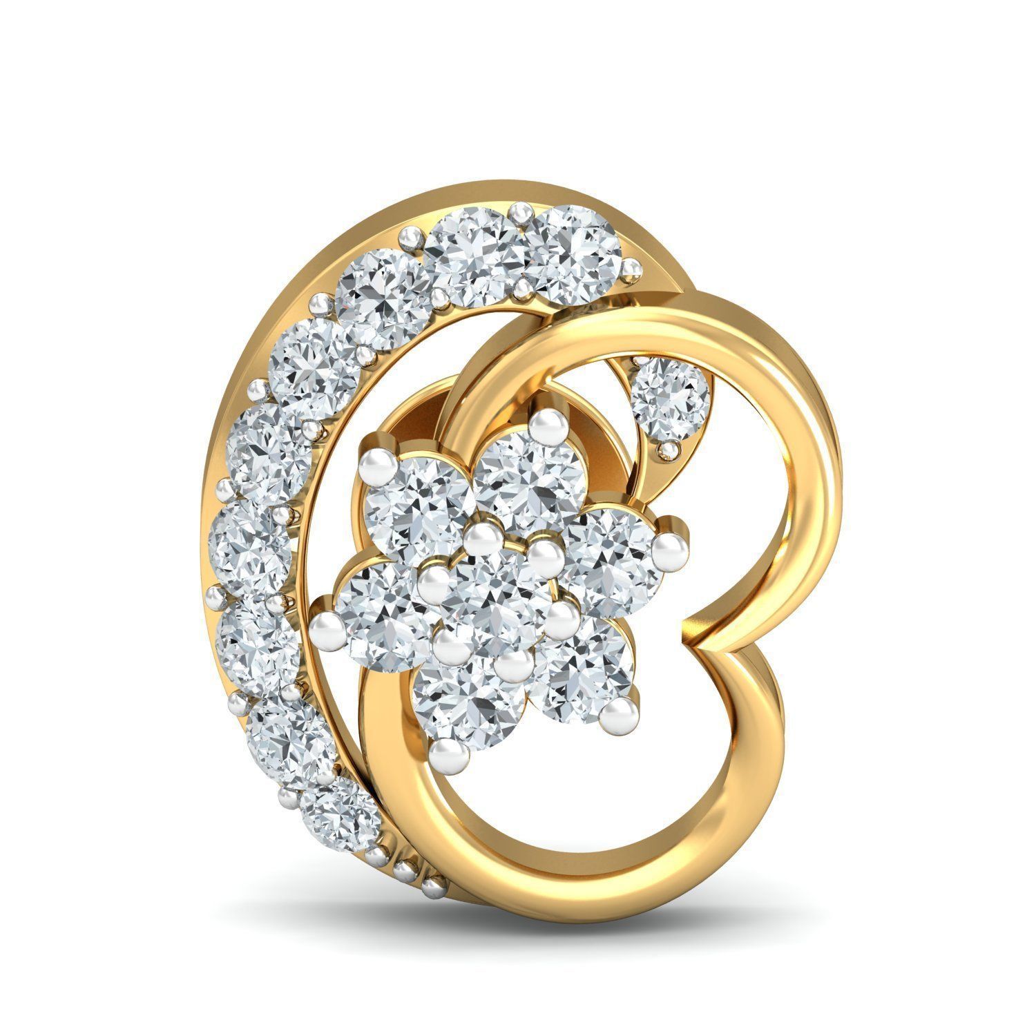 Women light earrings 3dm stl render detail 3D print model 3D print model_1