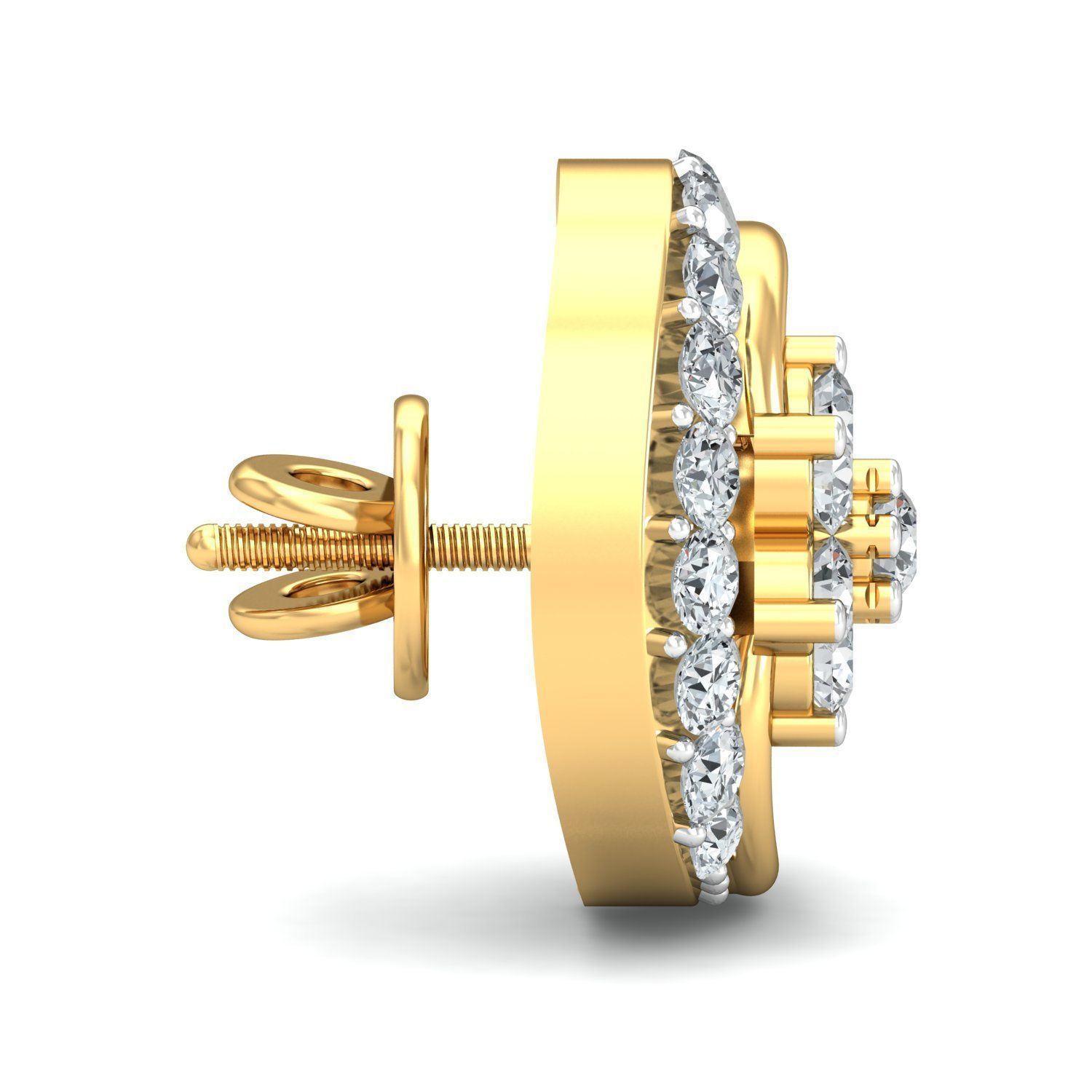 Women light earrings 3dm stl render detail 3D print model 3D print model_2