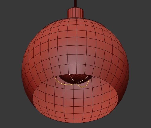 Sculptural Glass Globe 7 Light 3D model_4