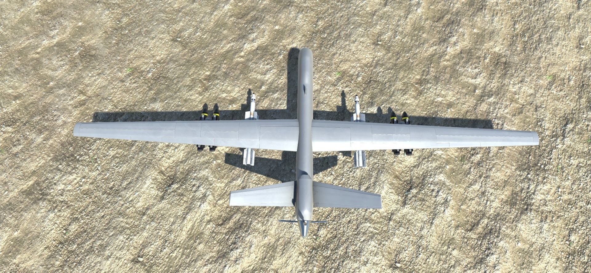 Low Poly MQ-9 Reaper UAV Drone Low-poly 3D model_10