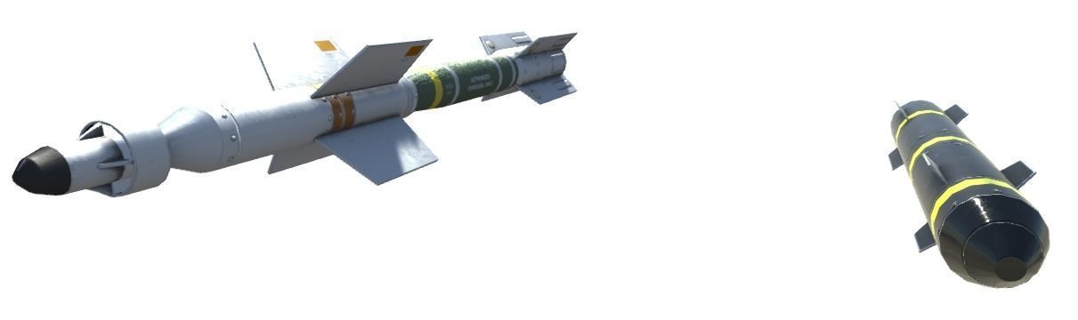 Low Poly MQ-9 Reaper UAV Drone Low-poly 3D model_14