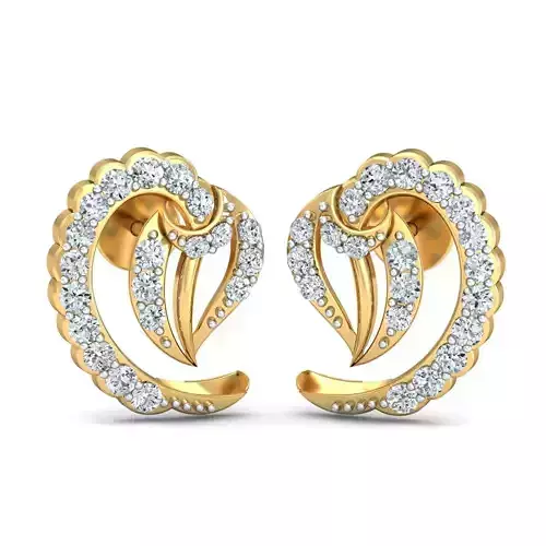 Women light earrings 3dm stl render detail 3D print model