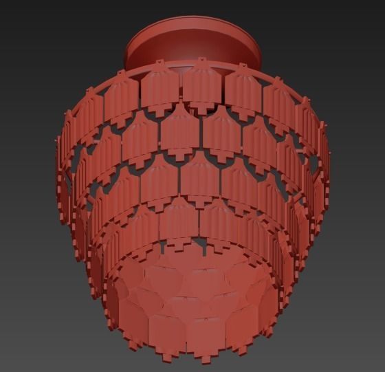 Gorgeous elegant chandelier 3D model_8