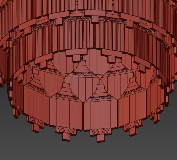 Gorgeous elegant chandelier 3D model_4