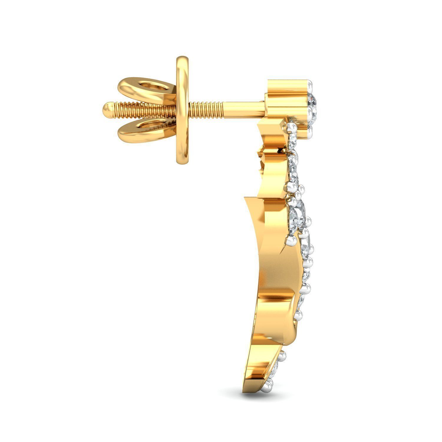 Women light earrings 3dm stl render detail 3D print model 3D print model_2