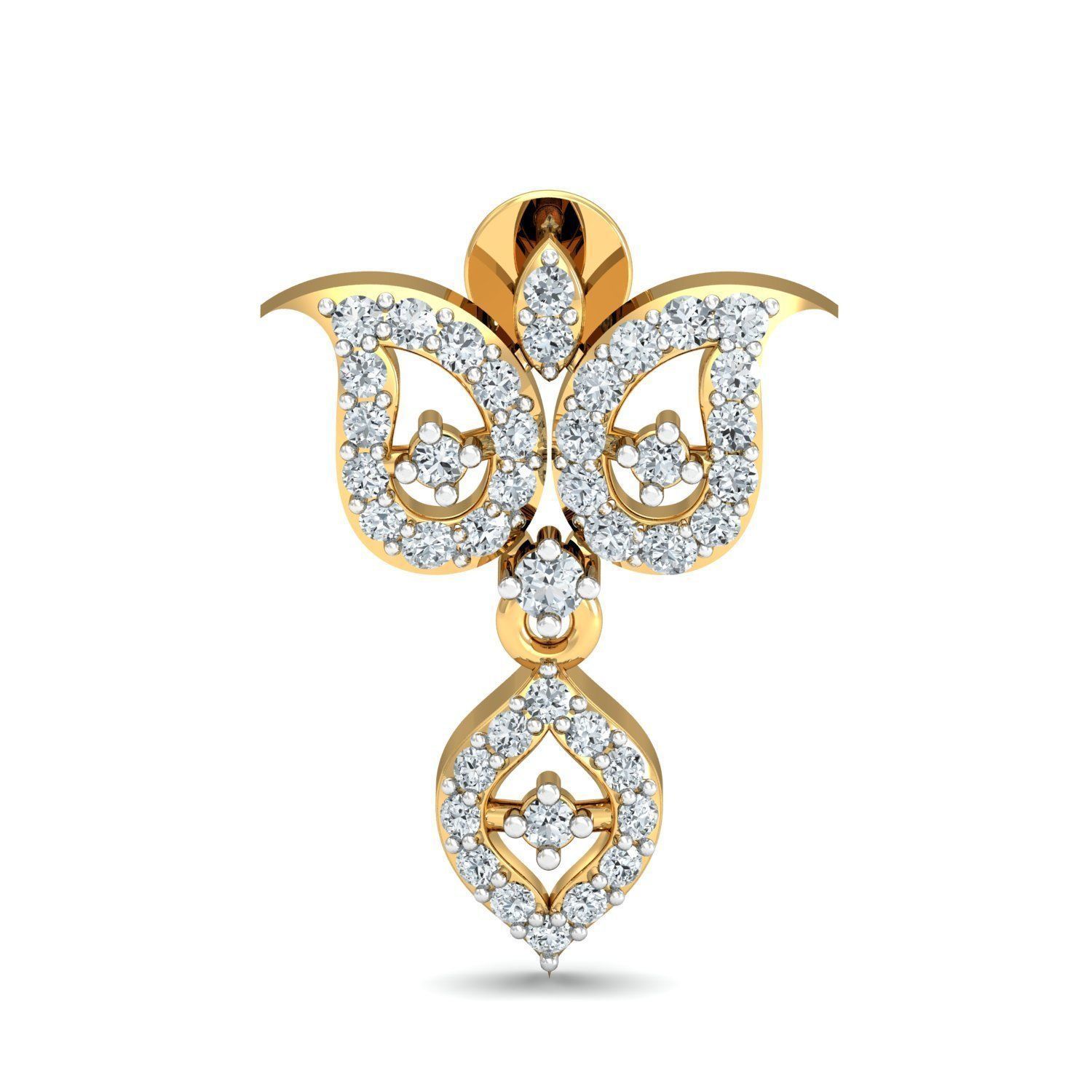 Women light earrings 3dm stl render detail 3D print model 3D print model_1