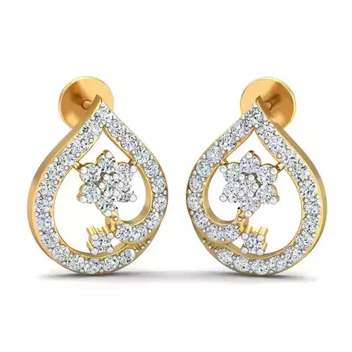 Women light earrings 3dm stl render detail 3D print model