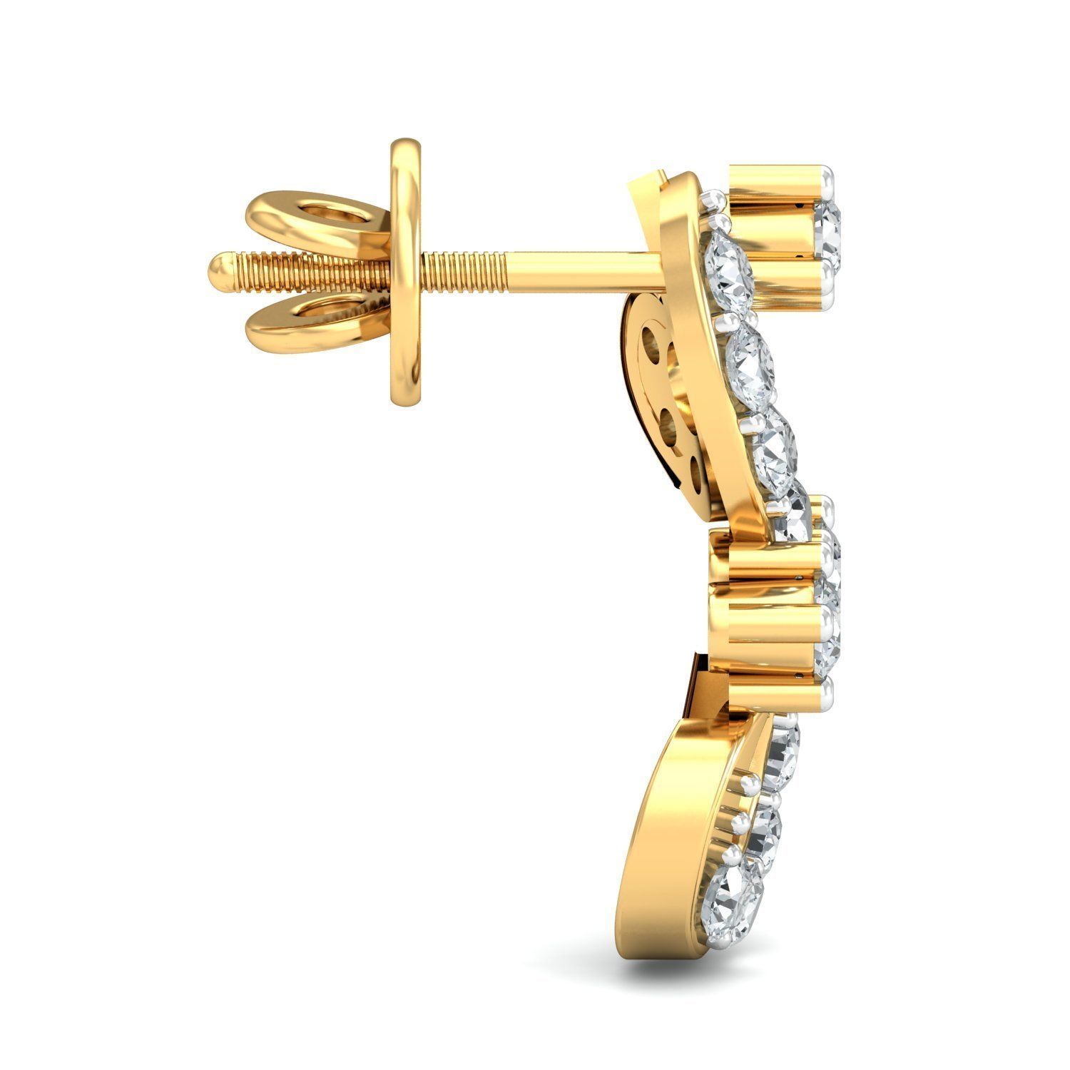 Women light earrings 3dm stl render detail 3D print model 3D print model_2