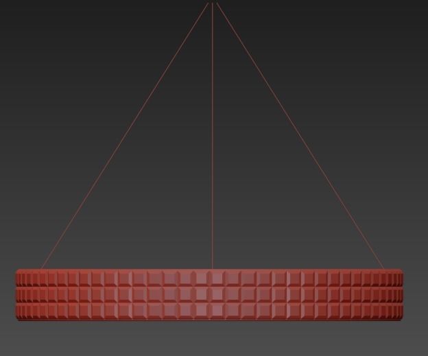 Crystal Halo Chandelier Restoration Hardware 3D model_1