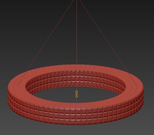 Crystal Halo Chandelier Restoration Hardware 3D model_2