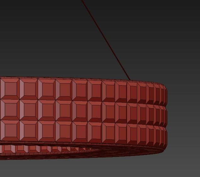 Crystal Halo Chandelier Restoration Hardware 3D model_4