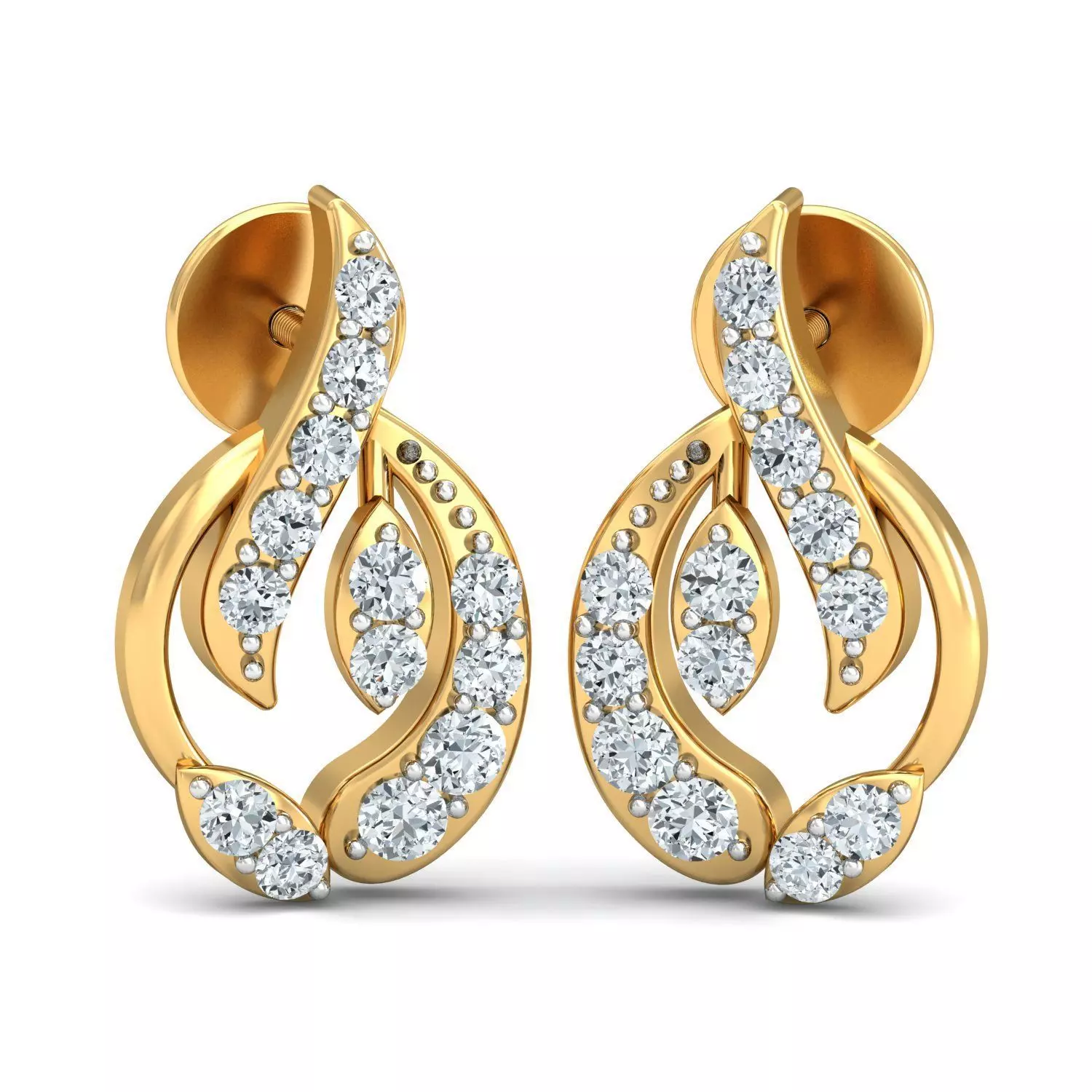 Women light earrings 3dm stl render detail 3D print model 3D print model_0