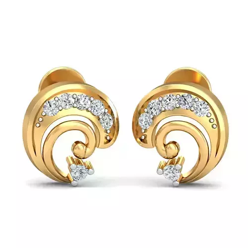 Women light earrings 3dm stl render detail 3D print model