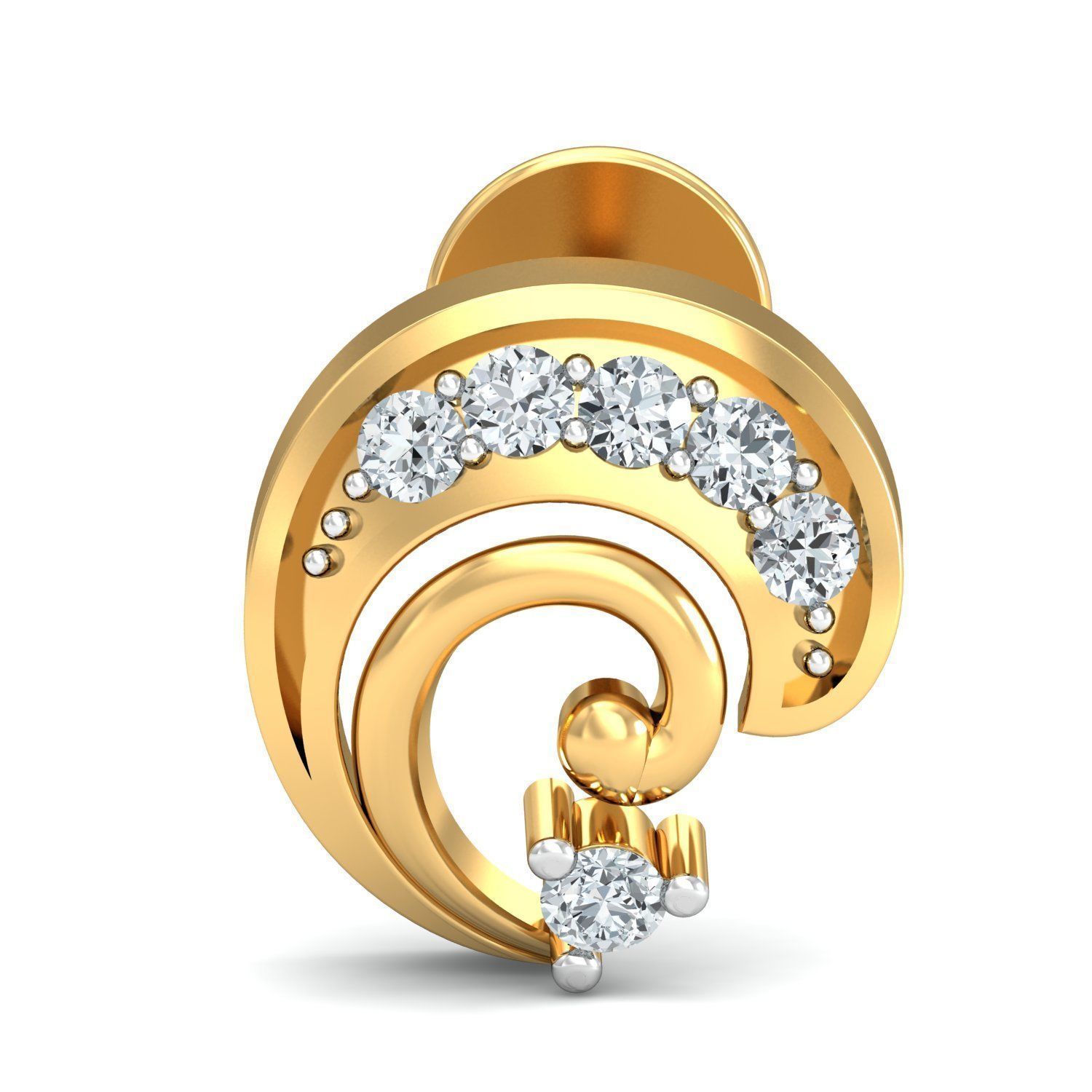 Women light earrings 3dm stl render detail 3D print model 3D print model_1