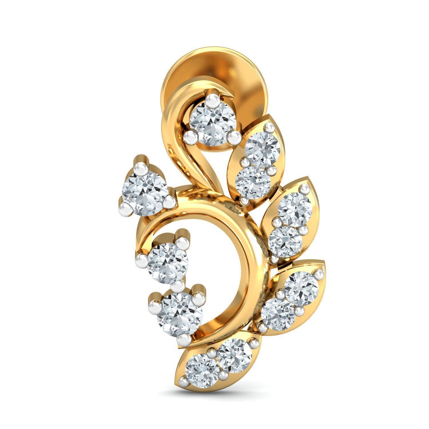 Women light earrings 3dm stl render detail 3D print model 3D print model_1